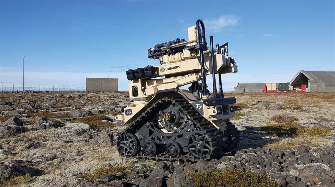 L3Harris, T7 robot, explosive ordnance disposal, US Navy, US Marines, EOD missions, unmanned ground vehicle, robotic ordnance disposal, Department of War, T4 robot